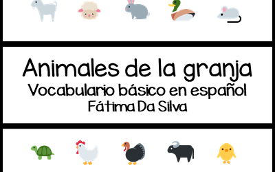 Farm Animals in Spanih – Basic Vocabulary Learning Pack